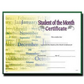 Student of the Month Stock Certificate